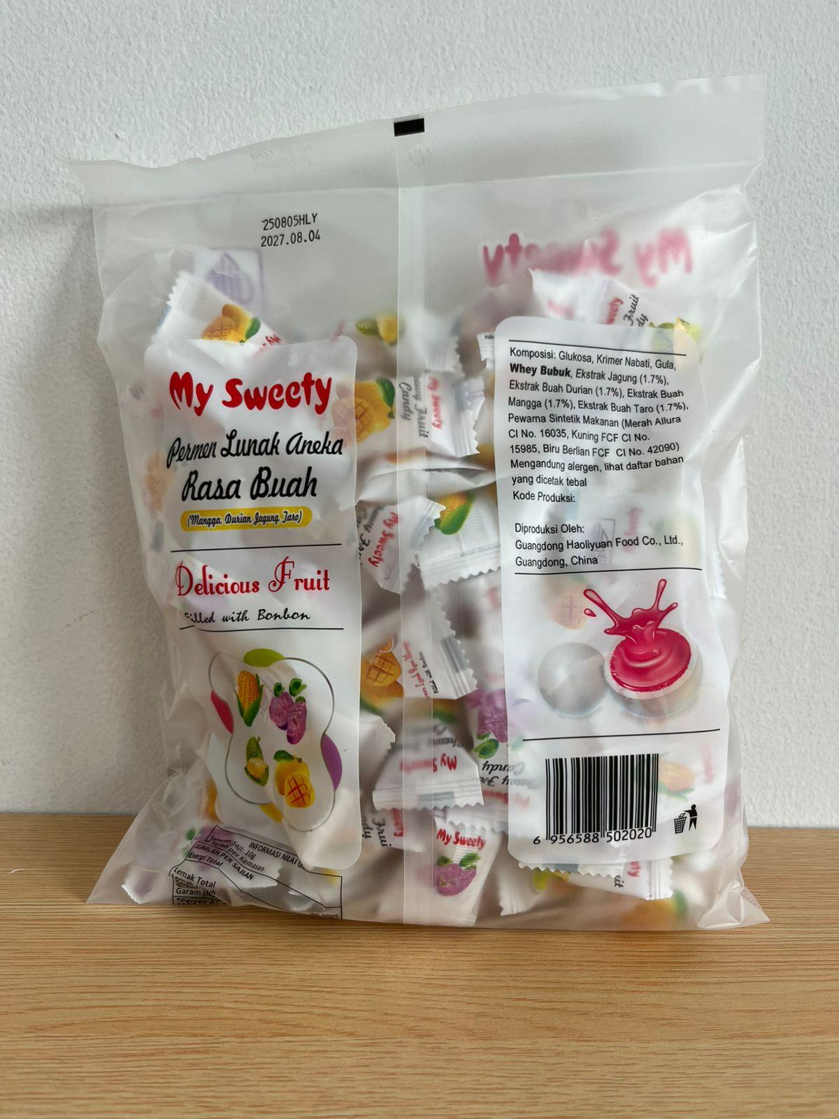 Permen Lunak Varian 7 Rasa Buah & 4 Varian Rasa Buah Mysweety isi 100 pcs