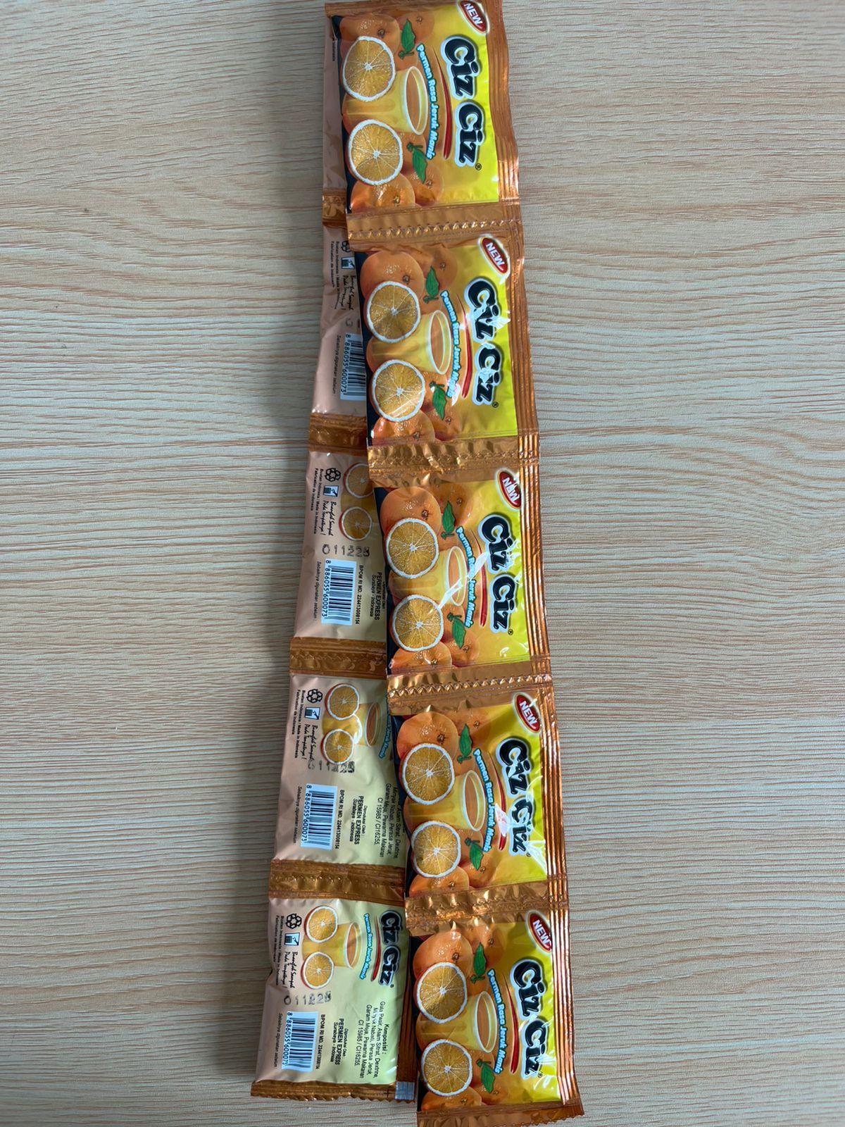 Permen Rasa Jeruk Manis Ciz Ciz isi 10 pcs