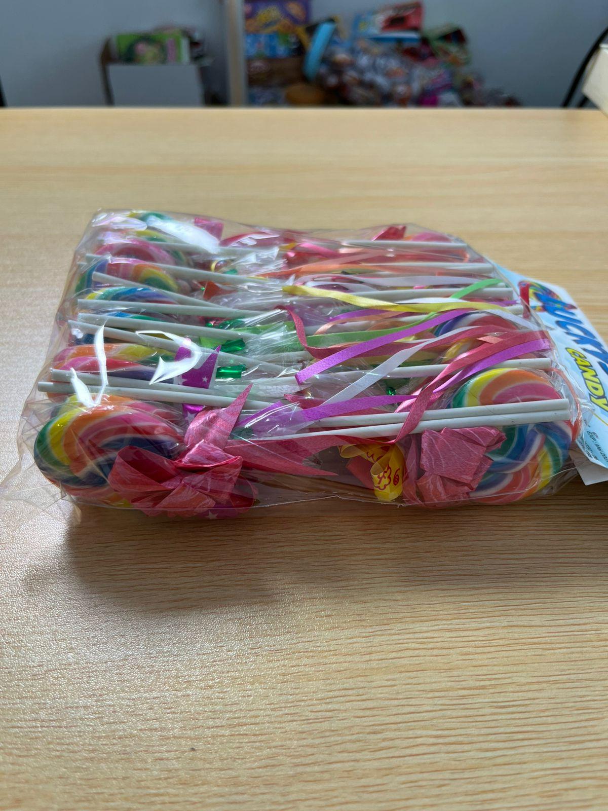 Permen Lolipop Bulat Candy Luckystar isi 20 pcs