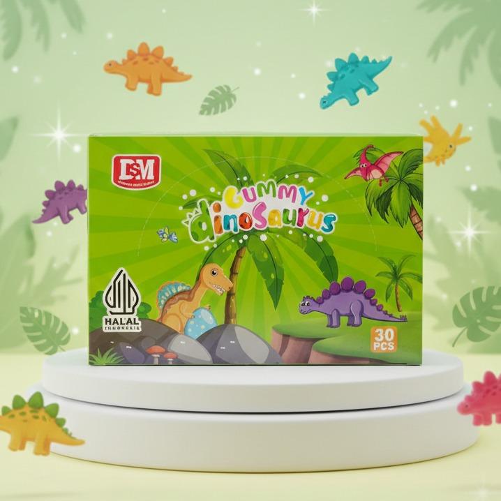 Permen Gummy Dinosaurus Aneka Rasa Buah DSM isi 30 pcs