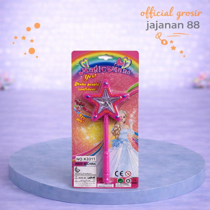 Mainan Tongkat Peri Fairy Staff Love Lampu dan Suara