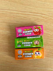 Permen Lunak Mint Rasa Jeruk Apel Anggur Stoberi Nanas QeQe isi 100 pcs