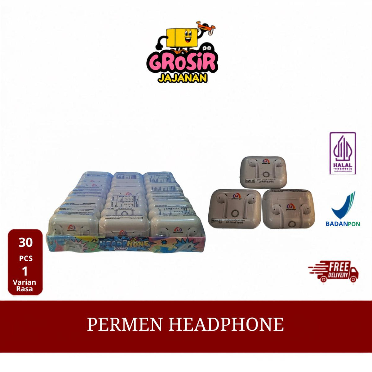 Permen Headphone 5G Tiga Kambing isi 30 pcs