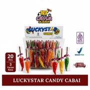 Permen Lolipop Bentuk Cabe Luckystar isi 20