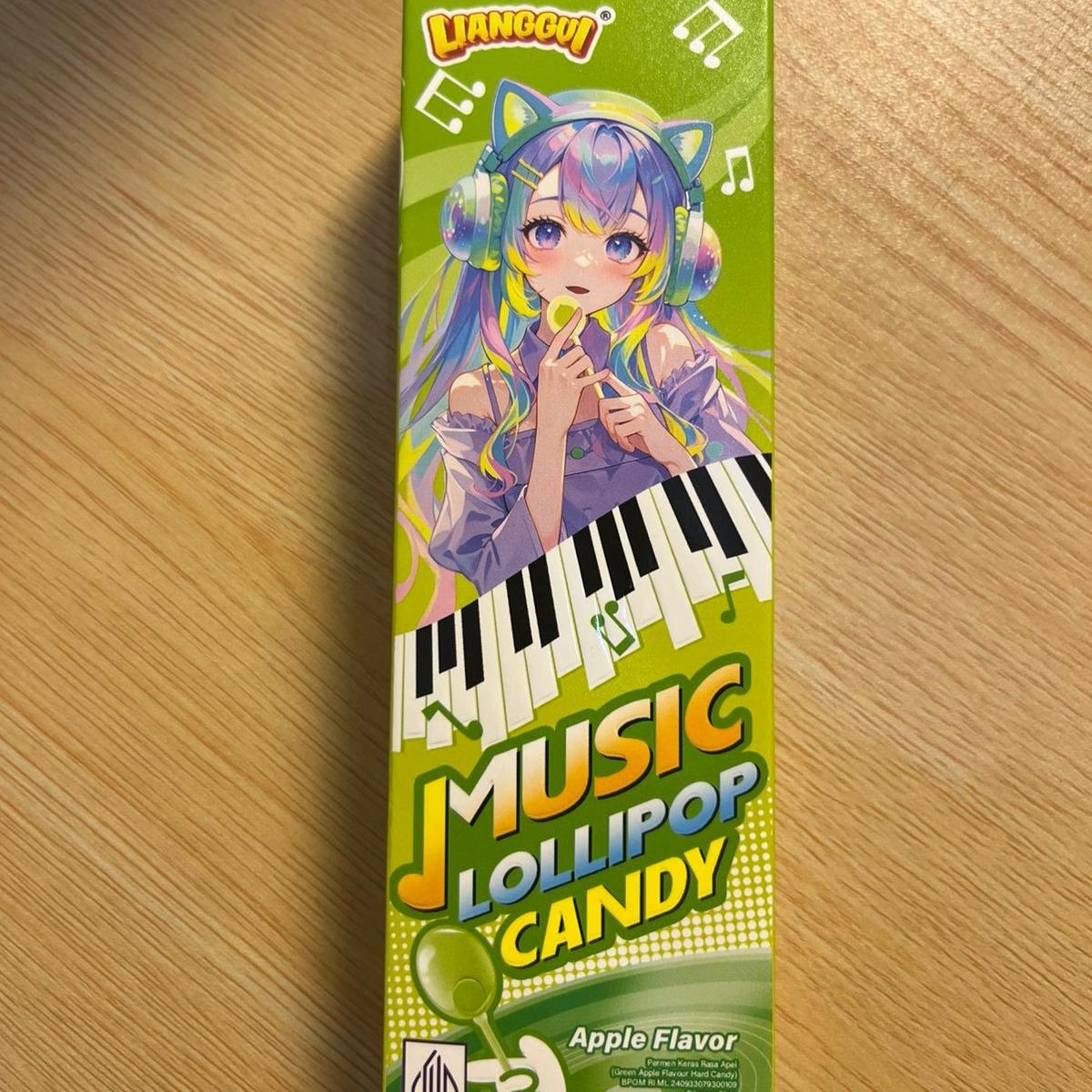 Permen Viral Music Lollipop Candy Rasa Anggur Lianggui