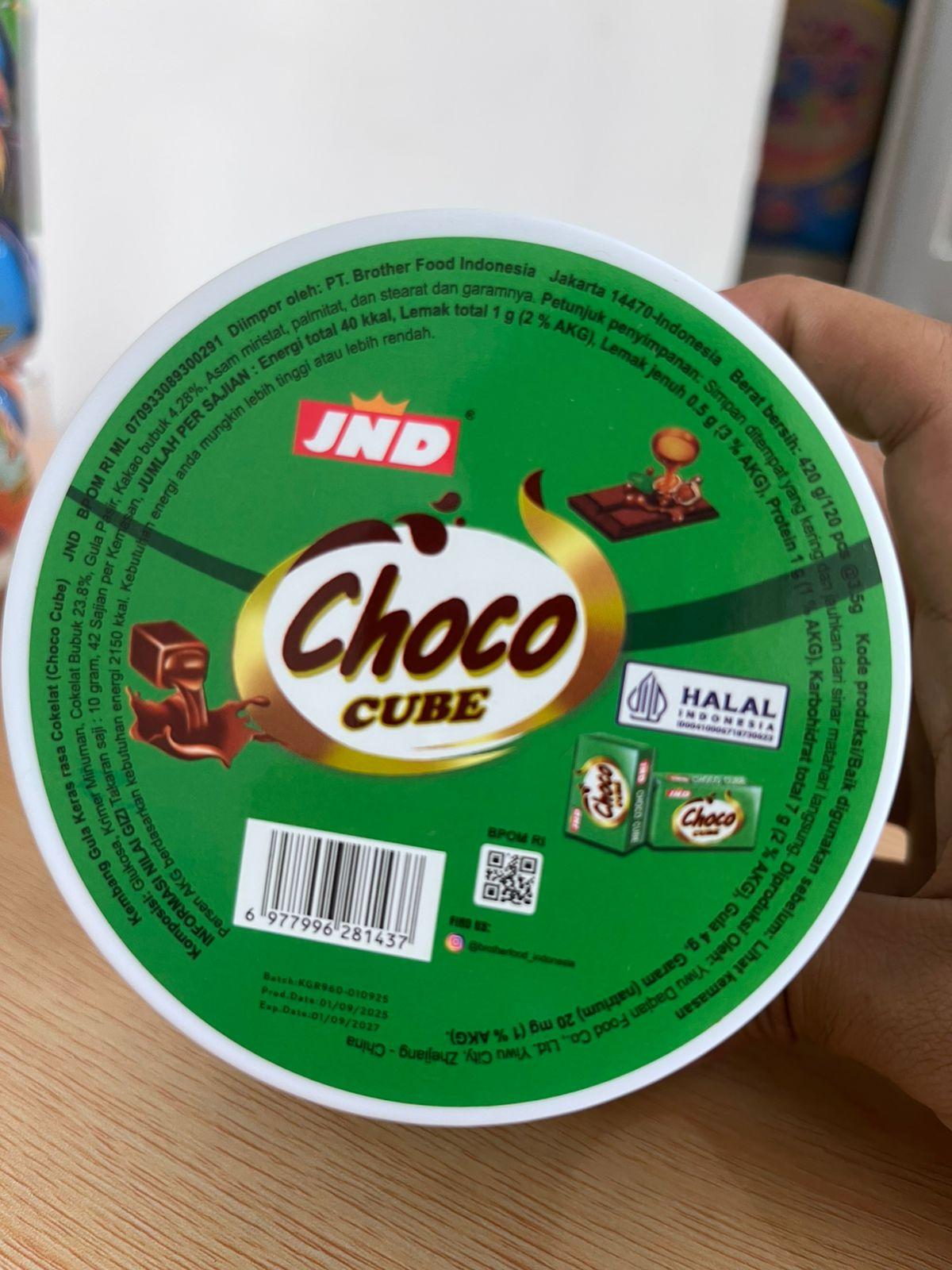 Permen Cokelat Compound Cube Butir Warna Warni isi 120 Pcs