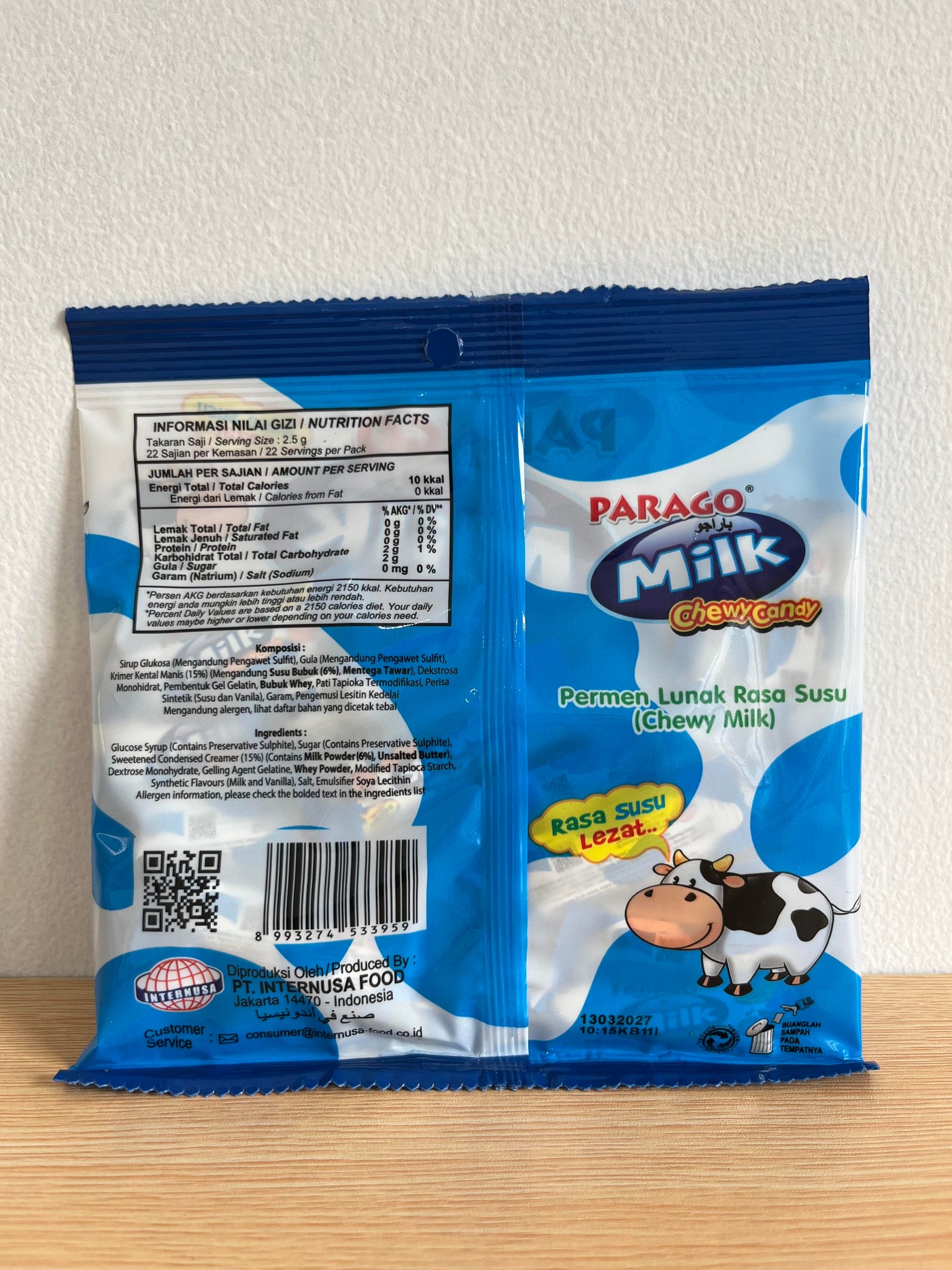 Permen Lunak Chewy Candy Raaa Susu Parago isi 20 pcs