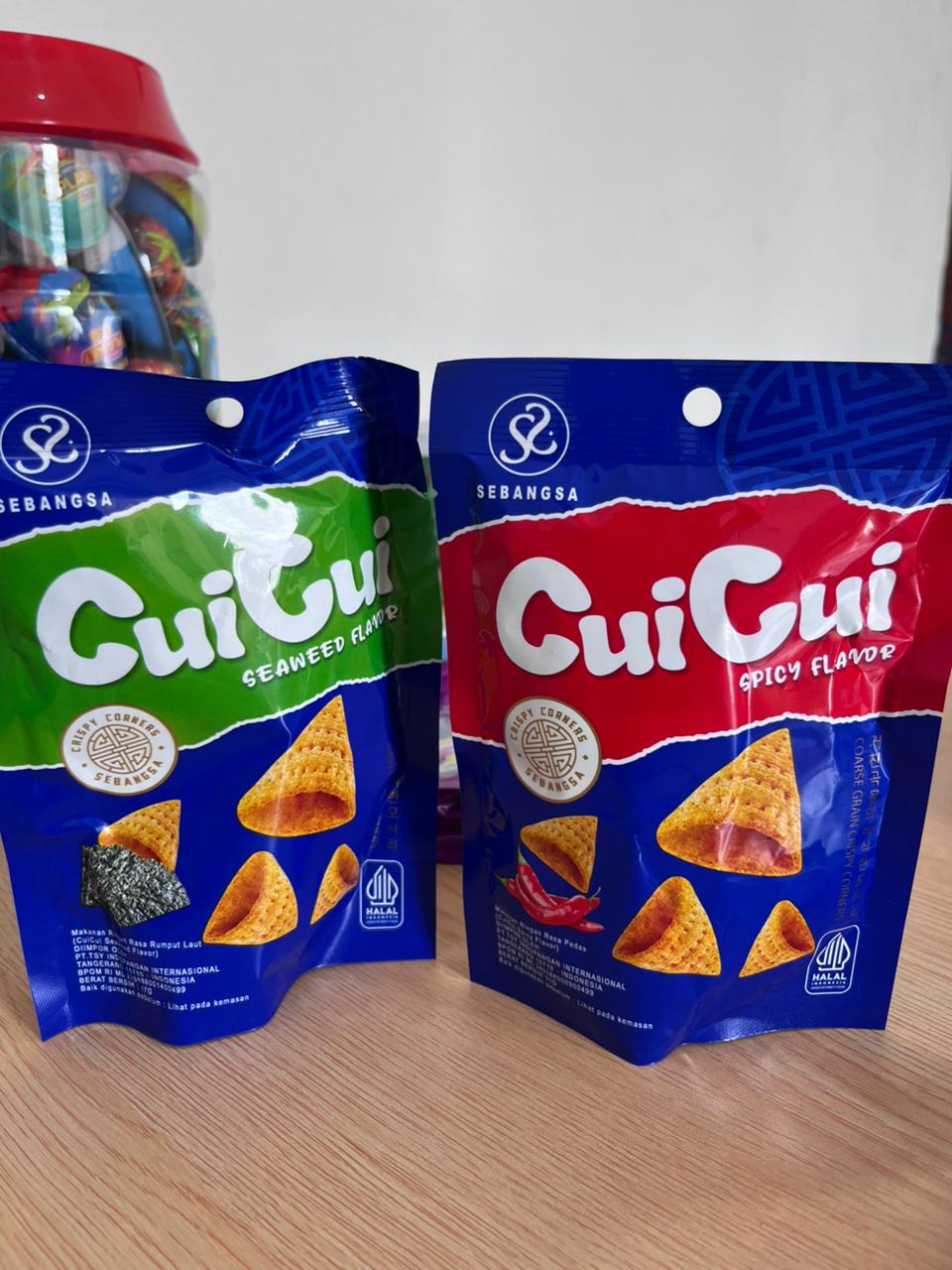 Cui Cui Snack Rasa Rumput Laut Seaweed & Spicy Flavor Sebangsa