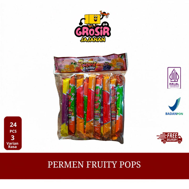Permen Fruit Pops Aneka Rasa Buah Sweetme isi 24 pcs