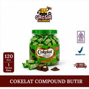 Permen Cokelat Compound Cube Butir Warna Warni isi 120 Pcs