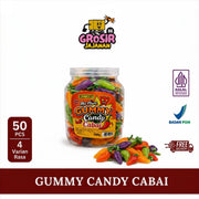 Permen Lunak MIX Flavor Gummy Candy Lianggui 1 Toples Isi 50 Pcs
