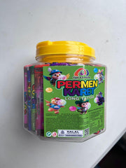 Permen Karet Long Mini Tiga Kambing 1 Toples isi 50 pcs