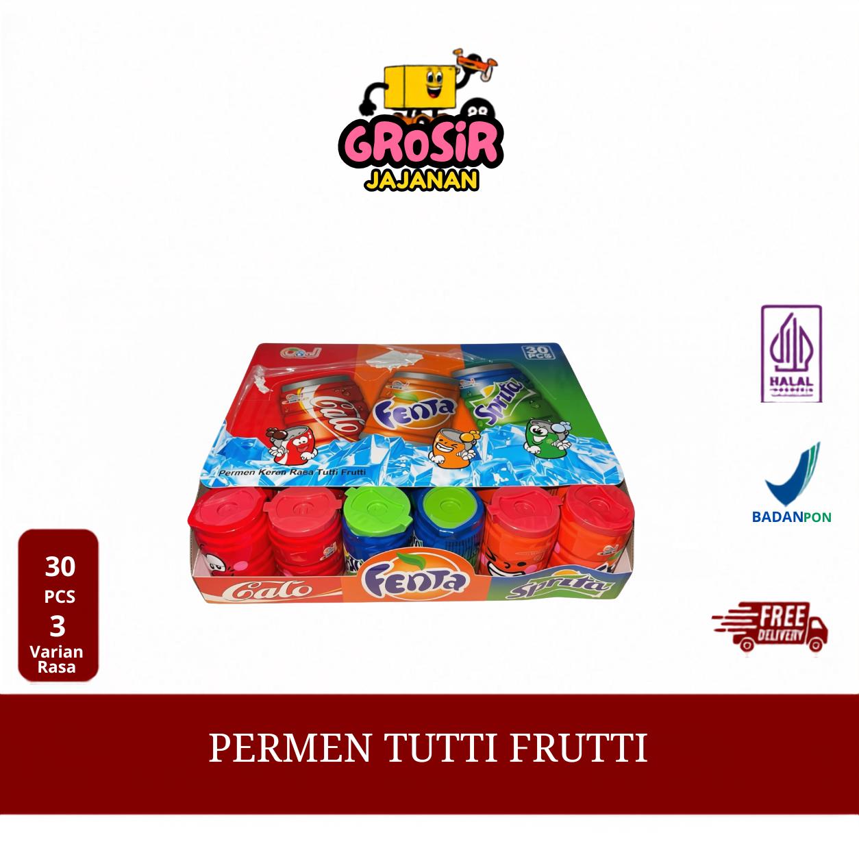 Permen Tutti Frutti Rasa Cola Candy Joy isi 30 pcs