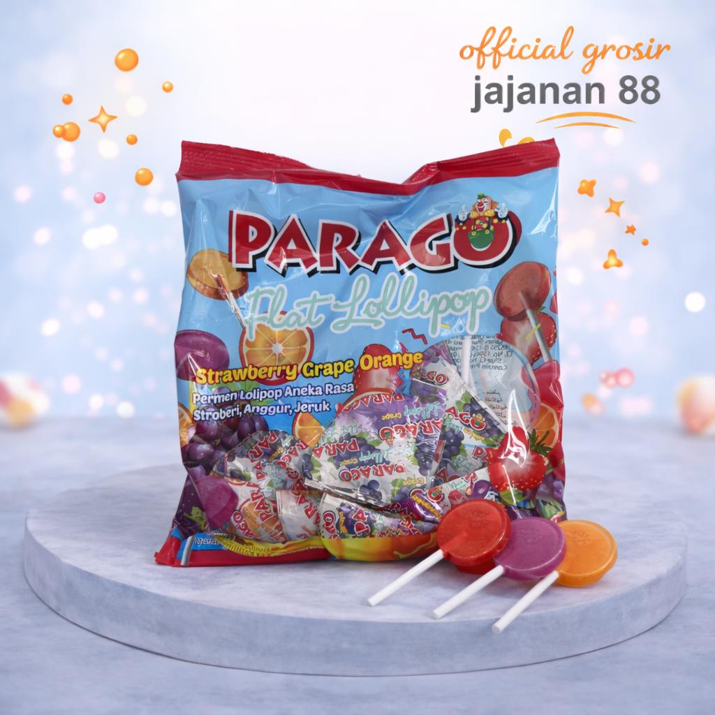 Permen Lollipop Rasa Stroberin Anggur Jeruk Parago isi 25 pcs