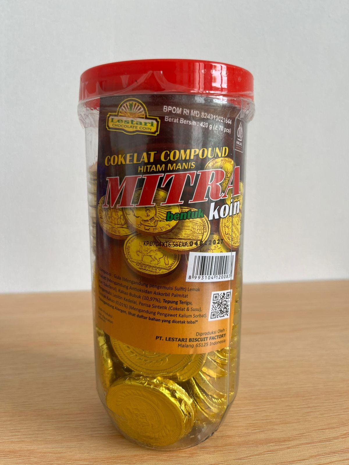Cokelat Compound Koin isi 70 pcs