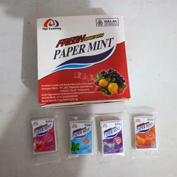 OB 5 Rasa!! Permen Lunak Mint Aneka rasa Buah Warna Random Tiga Kambing isi 30 pcs