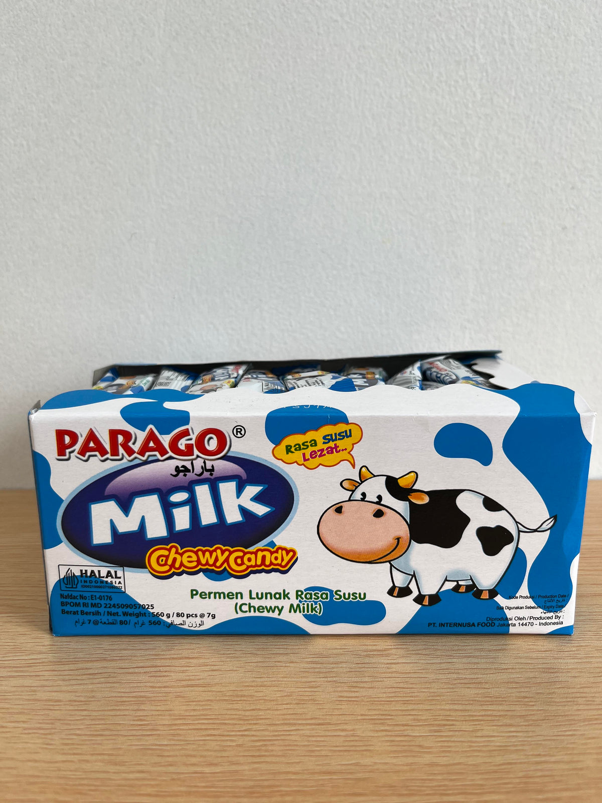 Permen Lunak Milk Chewy Candy Rasa Susu Parago isi 80 pcs