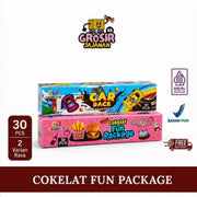 Cokelat Compound Hitam Manis Fun Package C&J isi 30 pcs