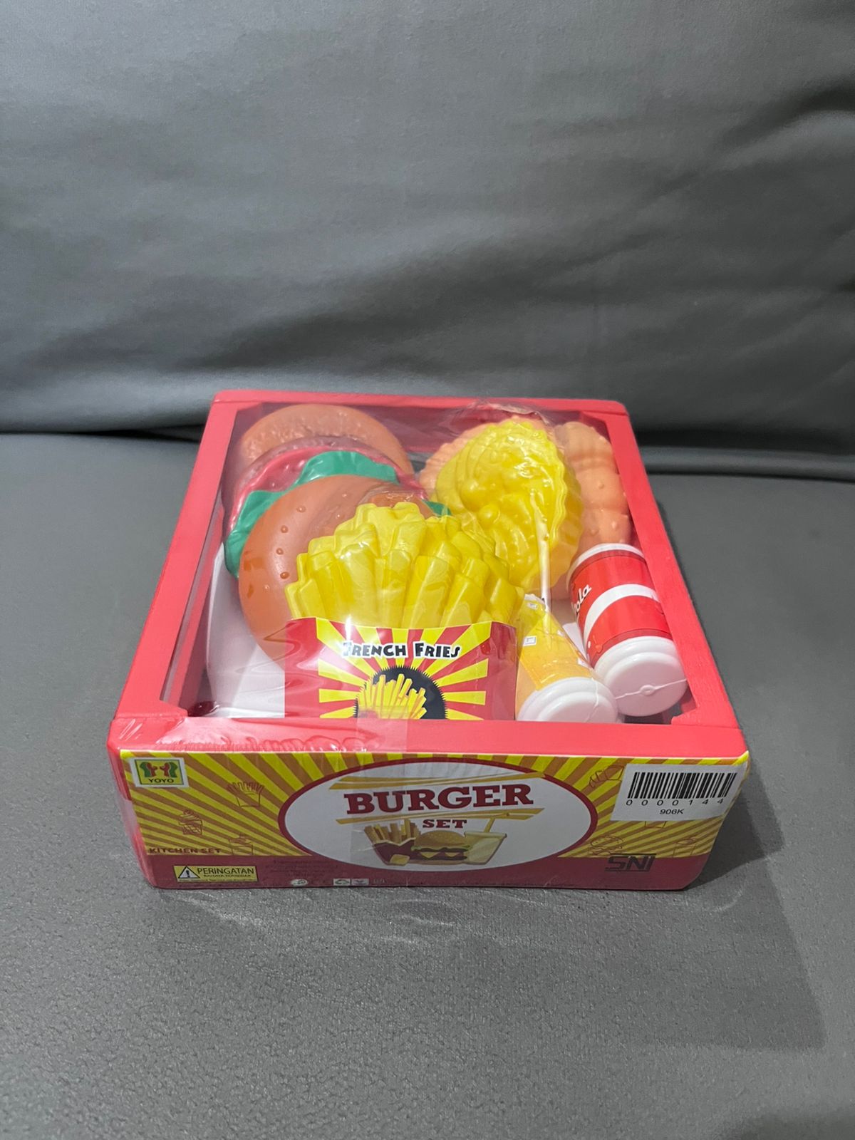 Mainan Burger Set untuk anak anak 1 Paket