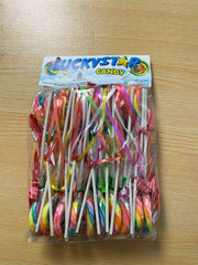 Permen Lolipop Bulat Candy Luckystar isi 20 pcs