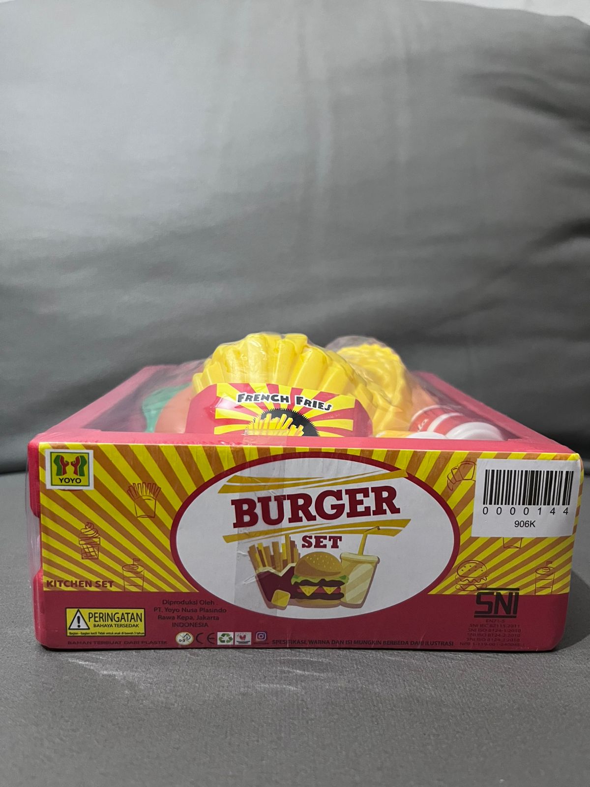 Mainan Burger Set untuk anak anak 1 Paket