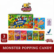 Permen Monster Popping Candy Mix Fruit Luvmi isi 40 pcs