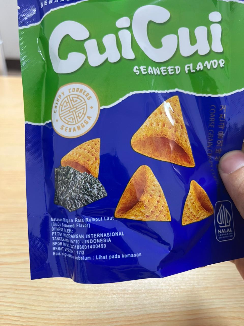 Cui Cui Snack Rasa Rumput Laut Seaweed & Spicy Flavor Sebangsa