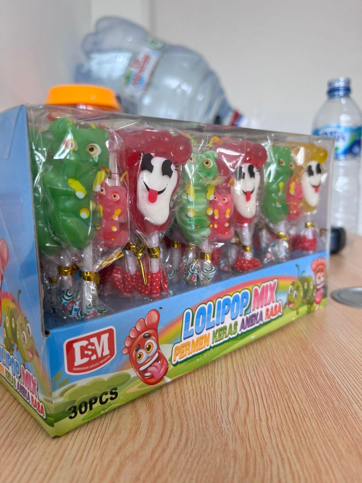 Permen Keras Lollipop Mix Aneka Rasa Buah DSM isi 30 pcs