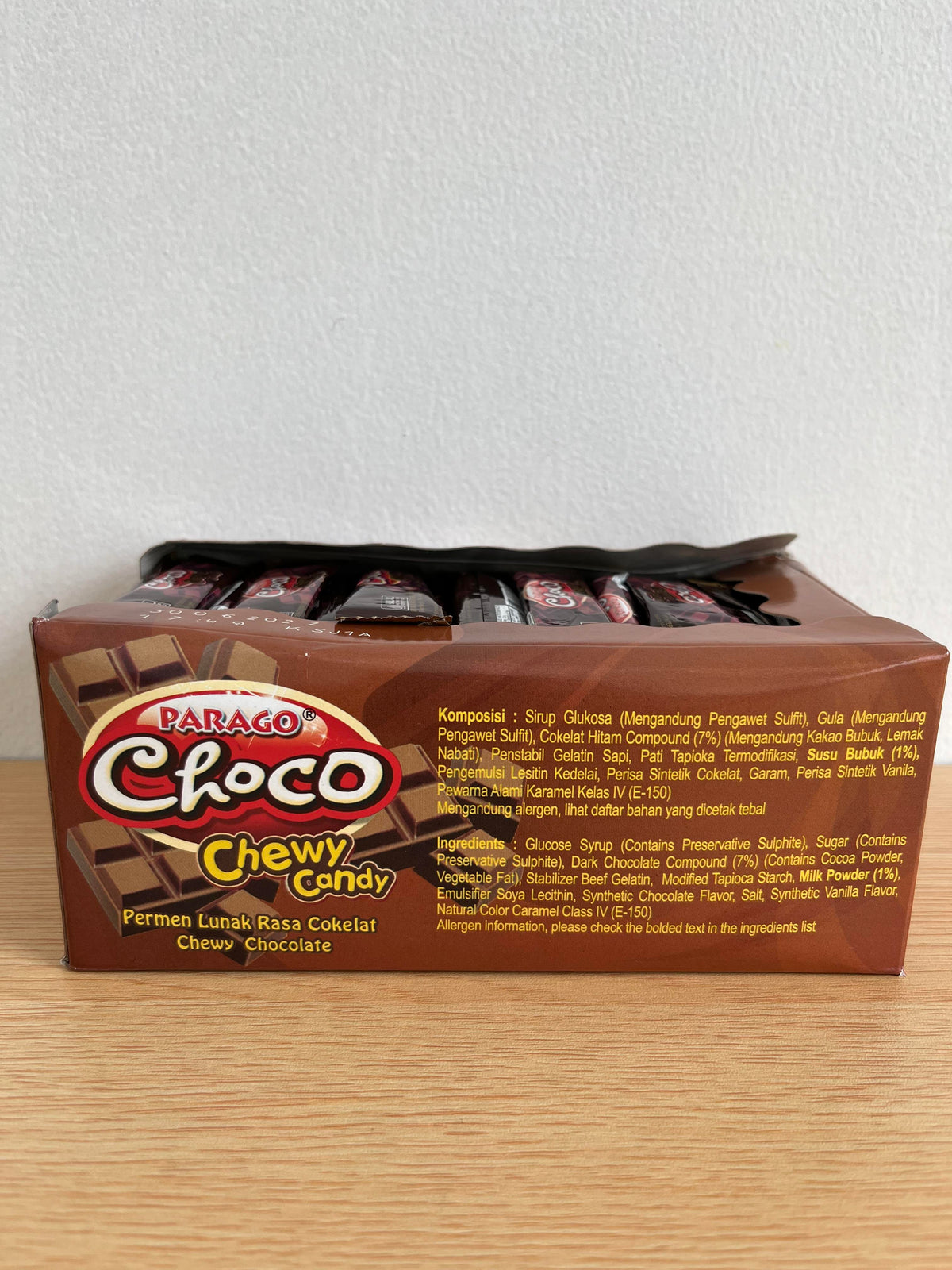 Permen Lunak Choco Chewy Candy Rasa Cokelat Parago isi 80 pcs
