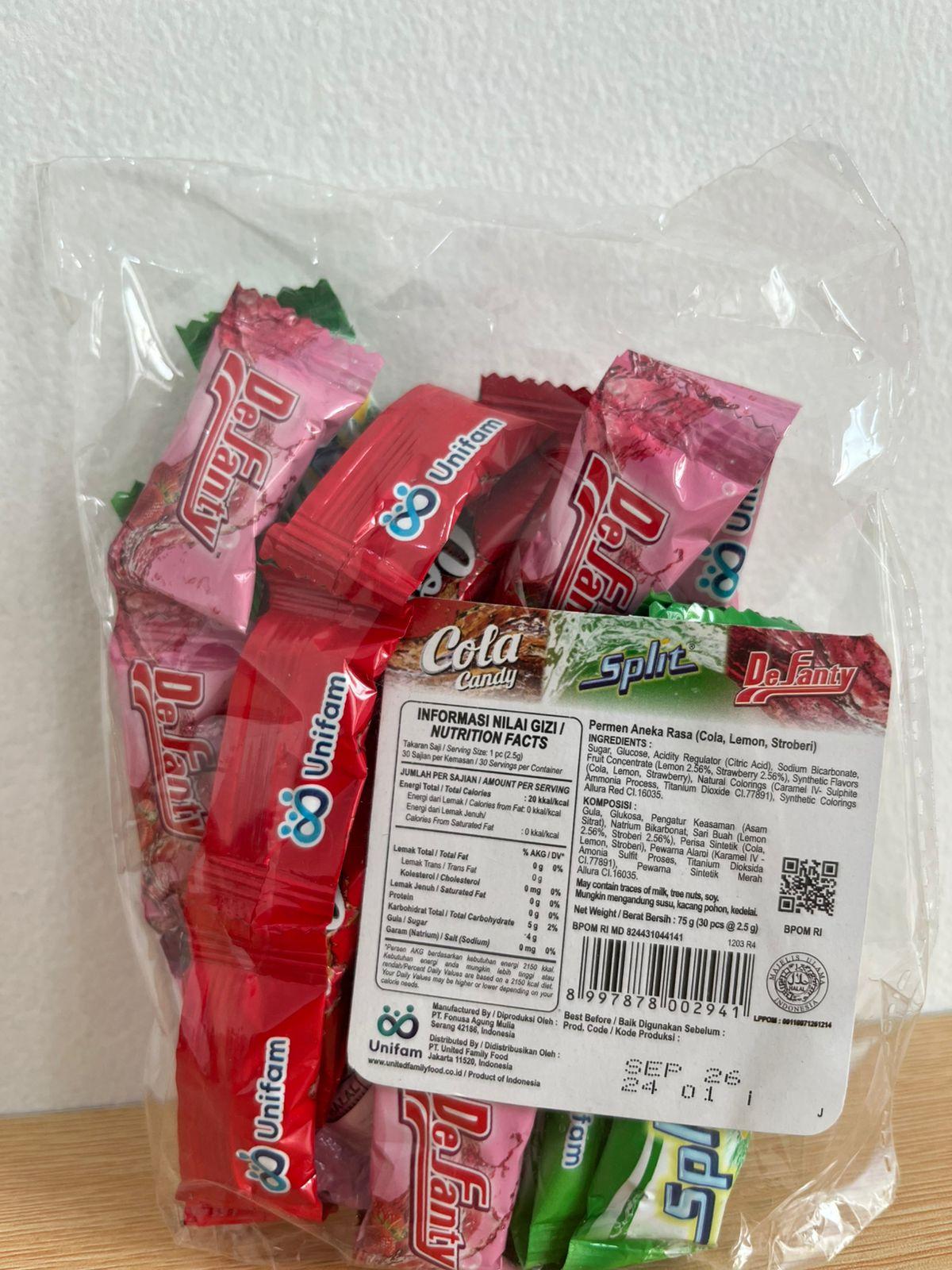 Permen Segar Cola Candy Unifam isi 30 pcs
