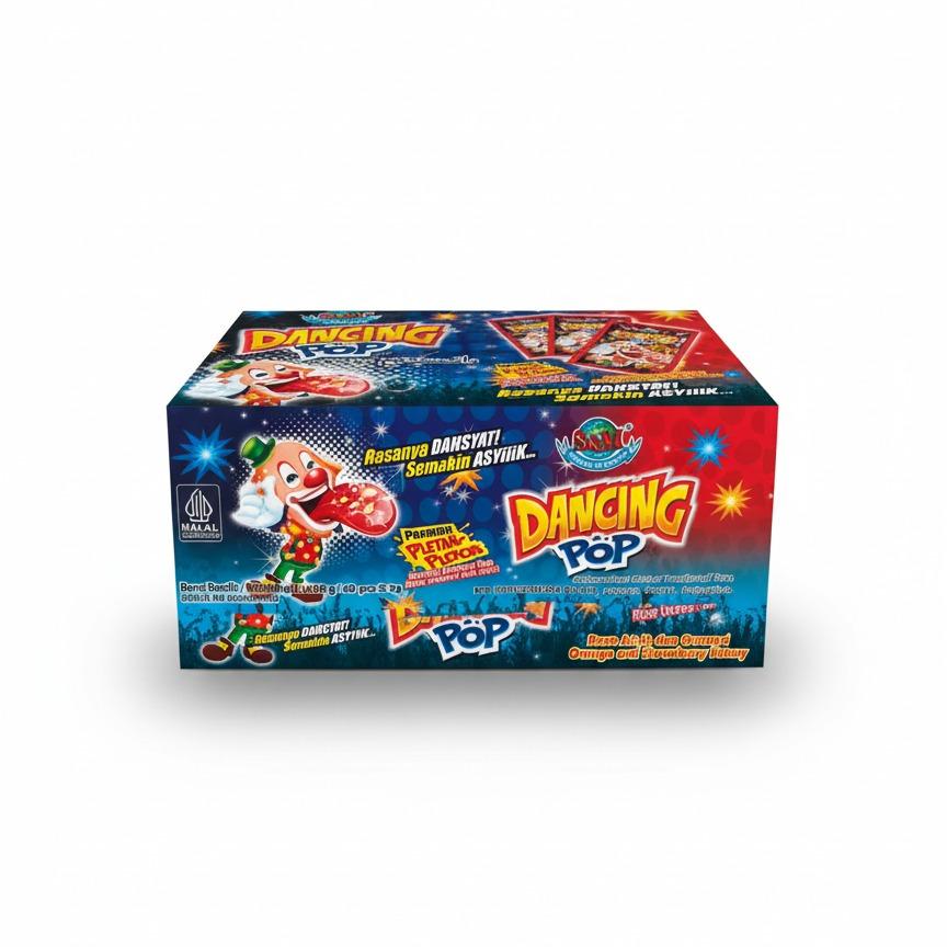 Permen Dancing Pop Pletak Pletok Rasa Stroberi Jeruk S&M isi 40 pcs