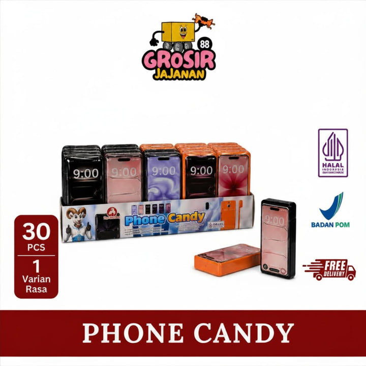 Permen Butiran Bentuk Phone Tiga Kambing isi 30 pcs