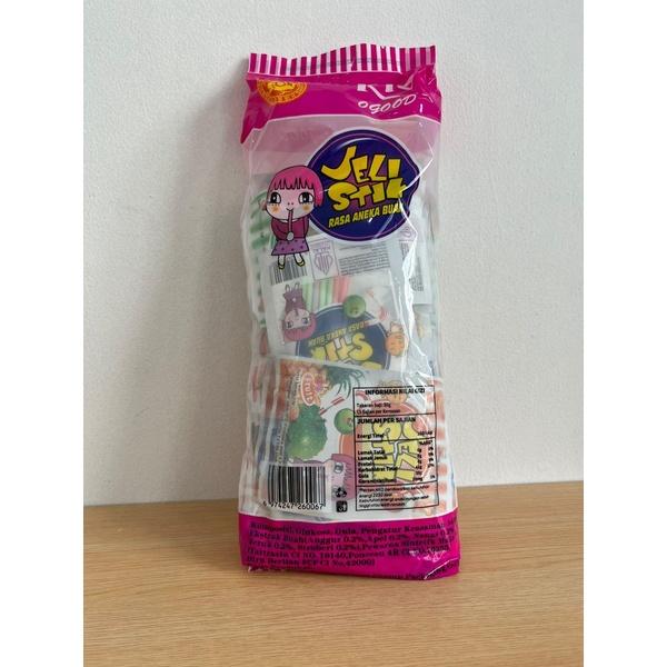 Permen Jelly Stik Rasa Apel Anggur Jeruk Nanas Stroberi Rio isi 50 pcs