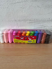 Mainan Anak-Anak Super Light Clay New Ball Lengkap isi 12 Warna untuk Kreativitas Anak Mudah Digunakan Aman dan Fleksibel