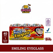 Cokelat Compound Chocolate Smiling Eyeglass isi 40 pcs