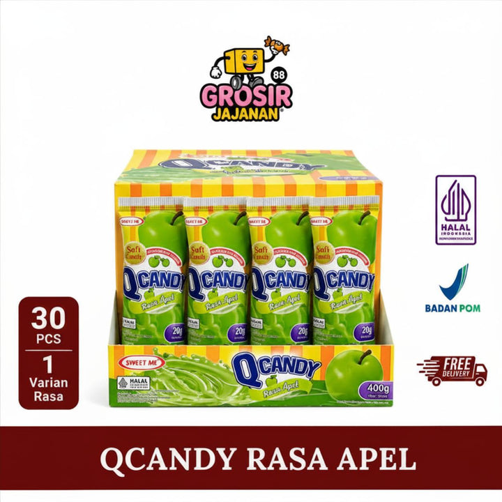 Permen Lunak Q Candy Rasa Apel Sweet me isi 20 pcs