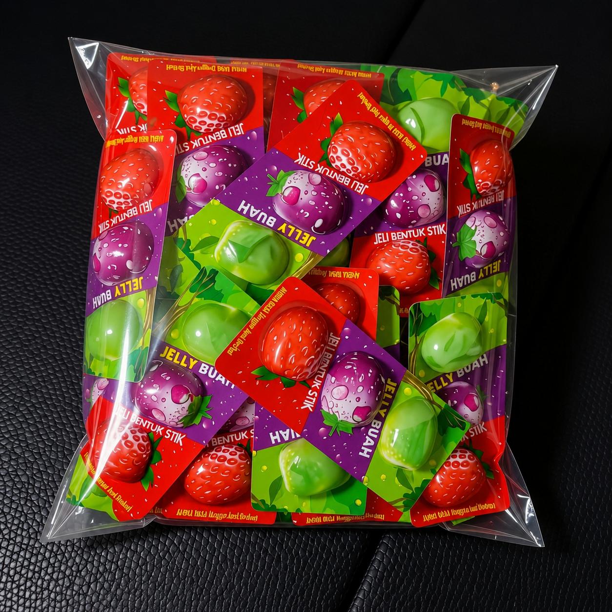 OBRAL!!!Jelly Buah bentuk Stik Aneka Rasa DSM isi 40 Pcs