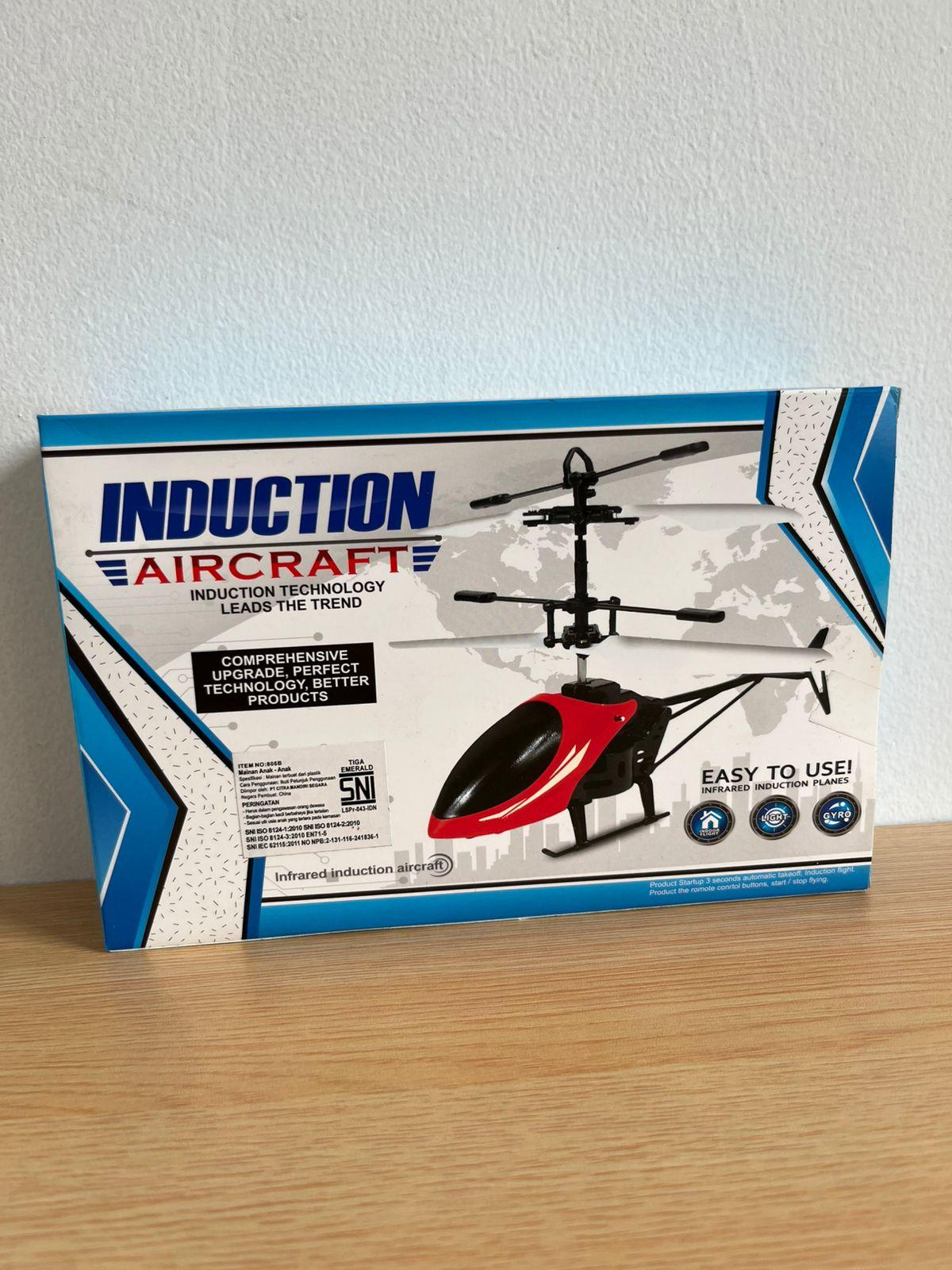 Mainan Helikopter Induction Aircraft Cocok untuk Anak-anak Belajar