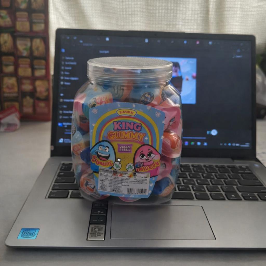 Permen King Gummy Candy Nice Aneka Rasa Buah Bentuk Telur Sweet Me Isi 50