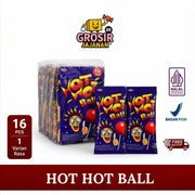 Permen Lollipop Hot-Hot Ball Bronson 16 pcs