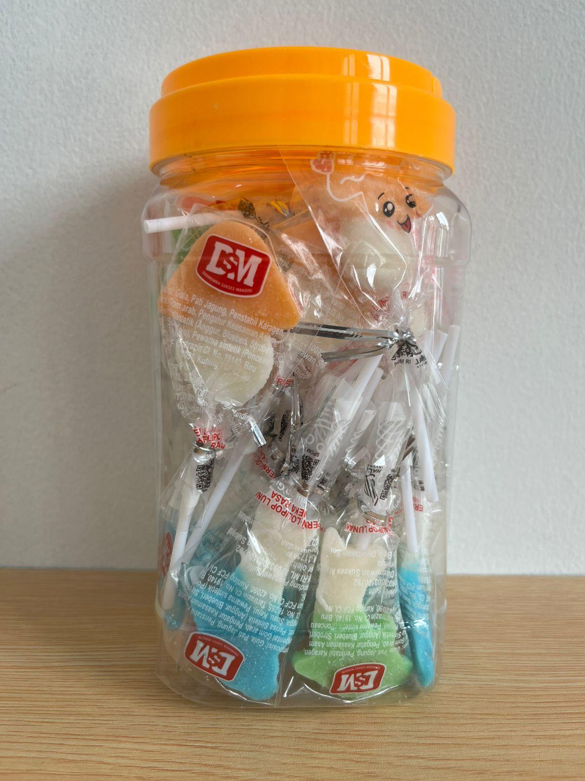 Permen Lollipop Lunak Lumba DSM isi 30 pcs