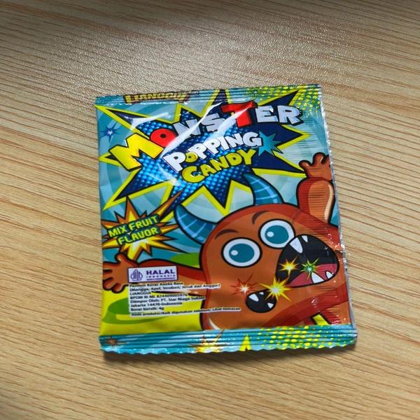 Permen Monster Popping Candy Mix Fruit Luvmi isi 40 pcs