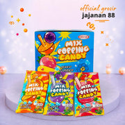 Permen Monster Popping Candy Mix Fruit Luvmi isi 40 pcs