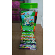 Permen Karet Stiker Kartun Besar Rasa 5 Buah Tiga Kambing Isi 60 pcs