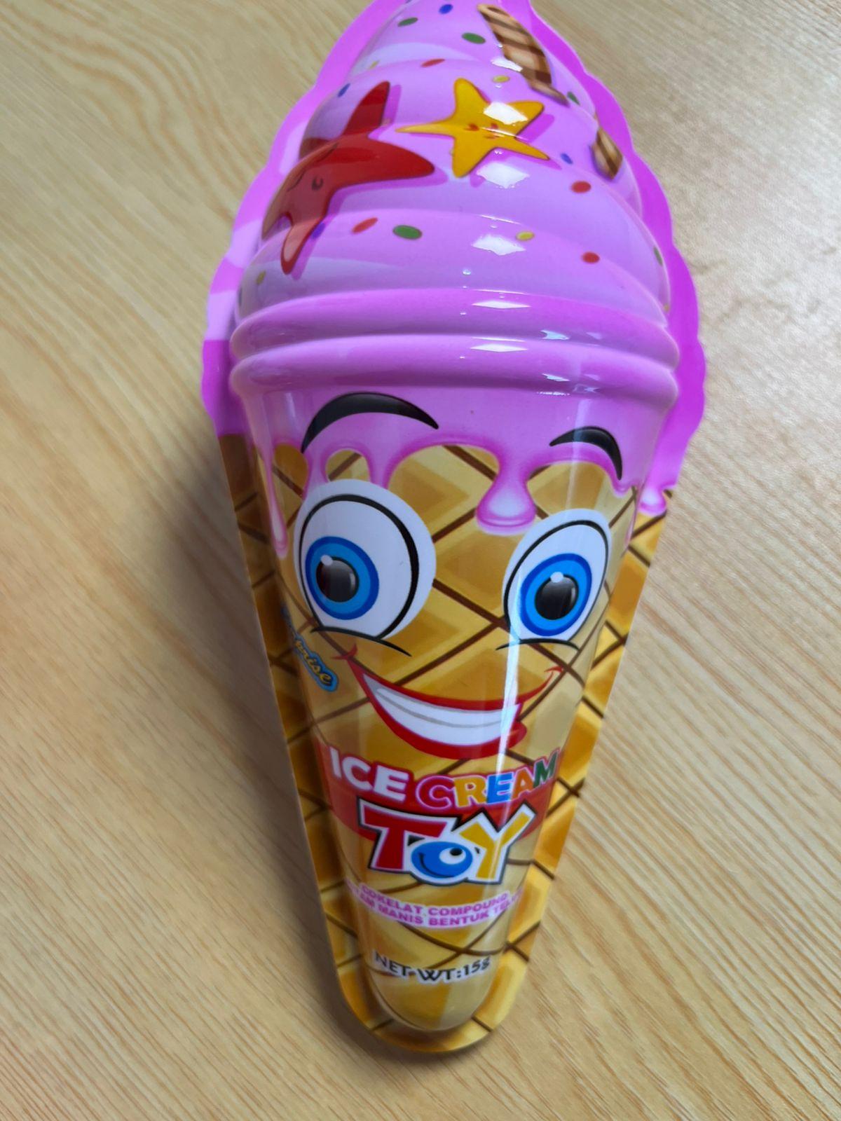 Cokelat Compound Bentuk Telur Ice Cream Toy Surprise DSM
