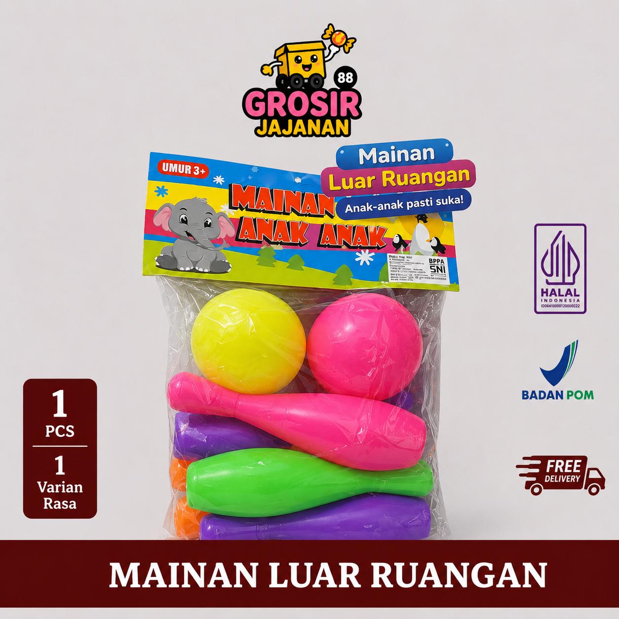 Mainan anak Bowling Praktis untuk anak-anak