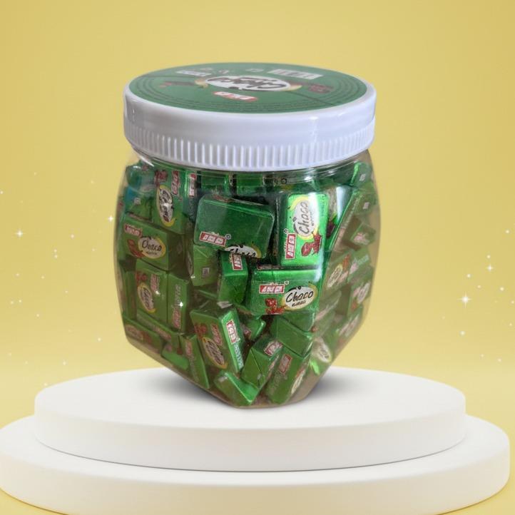 Permen Cokelat Compound Cube Butir Warna Warni isi 120 Pcs