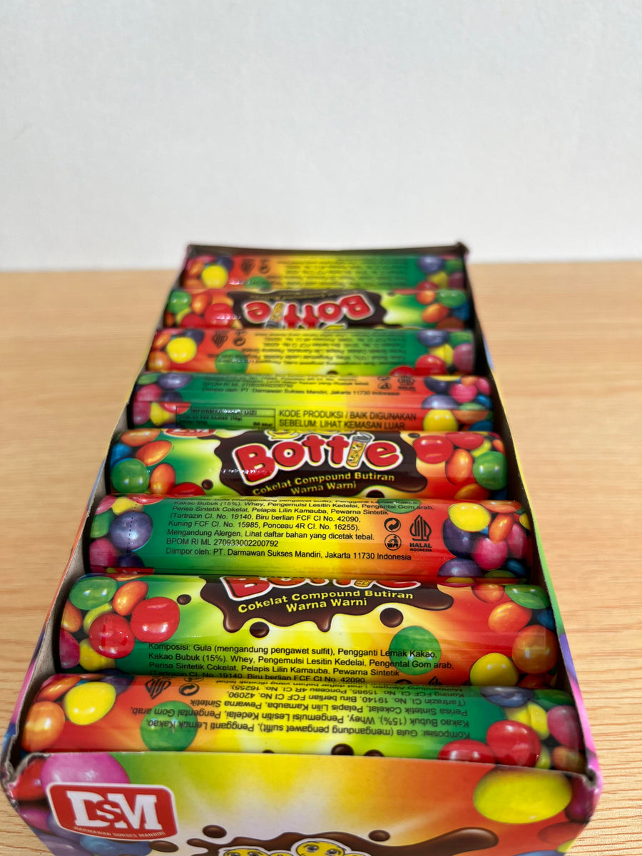 Cokelat Botol Compound Butiran Warna Warni DSM isi 24 pcs