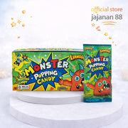 Permen Monster Popping Candy Mix Fruit Luvmi isi 40 pcs