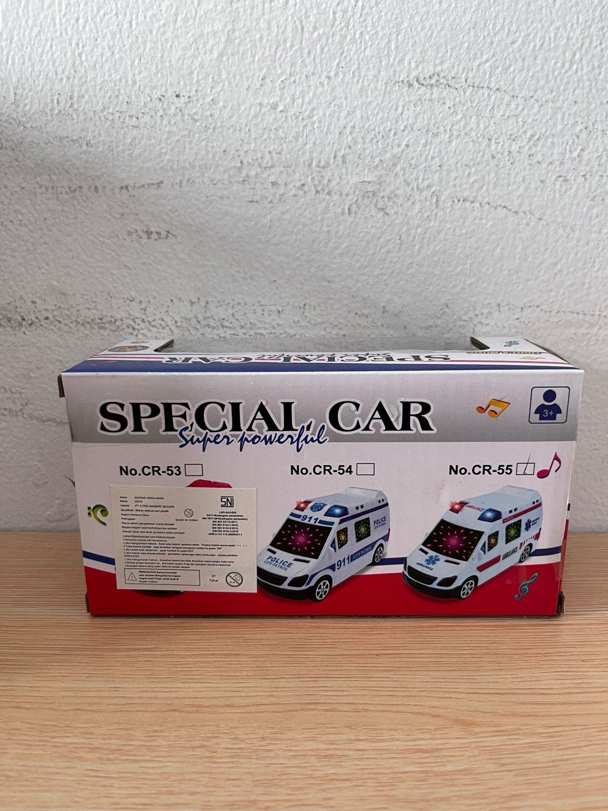 Mainan Mobil Ambulance Special Car Super Powerfull 1 PCS - Mobil Ambulance Special Car Super Powerfull Cocok untuk Anak-anak Bermain Imajinatif